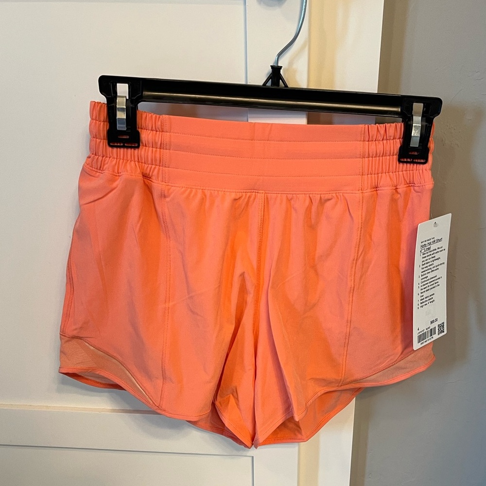 Lululemon Coral Hotty Hot High Rise Shorts